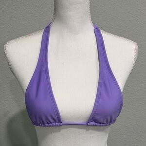 Pakaloha Purple Halter Triangle Bikini Top